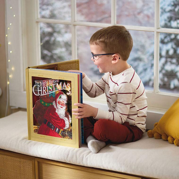 Hallmark Night Before Christmas Pop-Up Book With Light And Sound