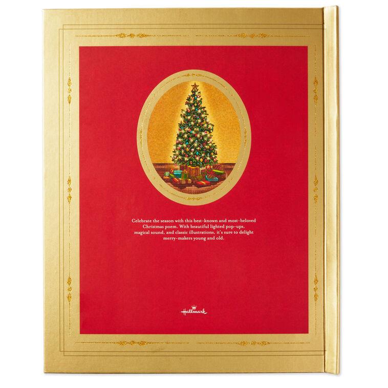 Hallmark Night Before Christmas Pop-Up Book With Light And Sound
