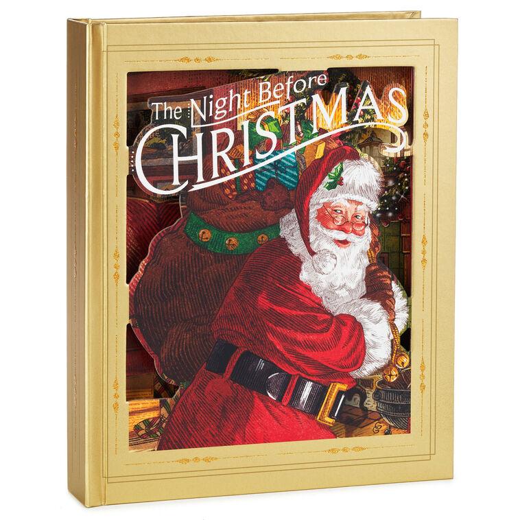 hallmark Night Before Christmas Pop-Up Book With Light and Sound