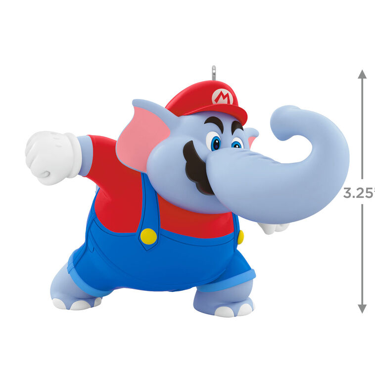 Hallmark Nintendo Powered Up With Mario Elephant Mario Ornament