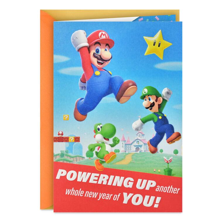 hallmark Nintendo Super Mario™ New Year of You Pop-Up Birthday Card for Kids