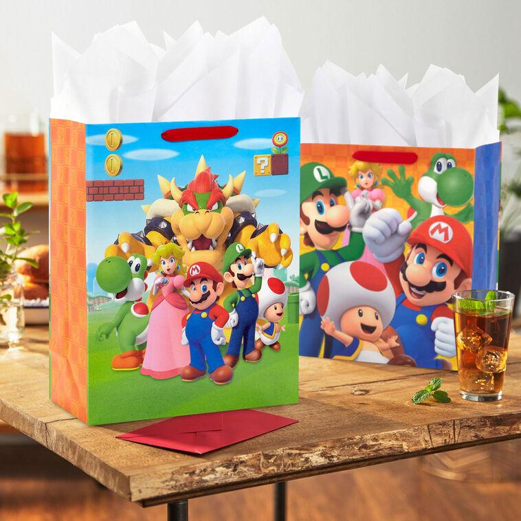Hallmark Nintendo Super Mario™ Video Game Fun 2-Pack Assorted Gift Bags