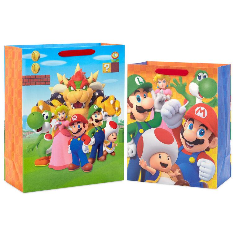 hallmark Nintendo Super Mario™ Video Game Fun 2-Pack Assorted Gift Bags
