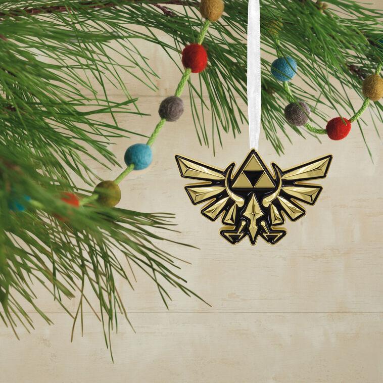 Hallmark Nintendo The Legend Of Zelda™ Crest Of Hyrule Metal Hallmark Ornament