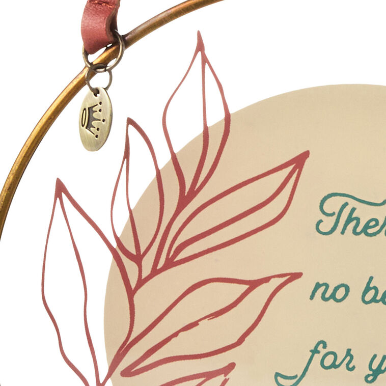 Hallmark No Better Place Than In His Hands Hanging Glass Sentiment