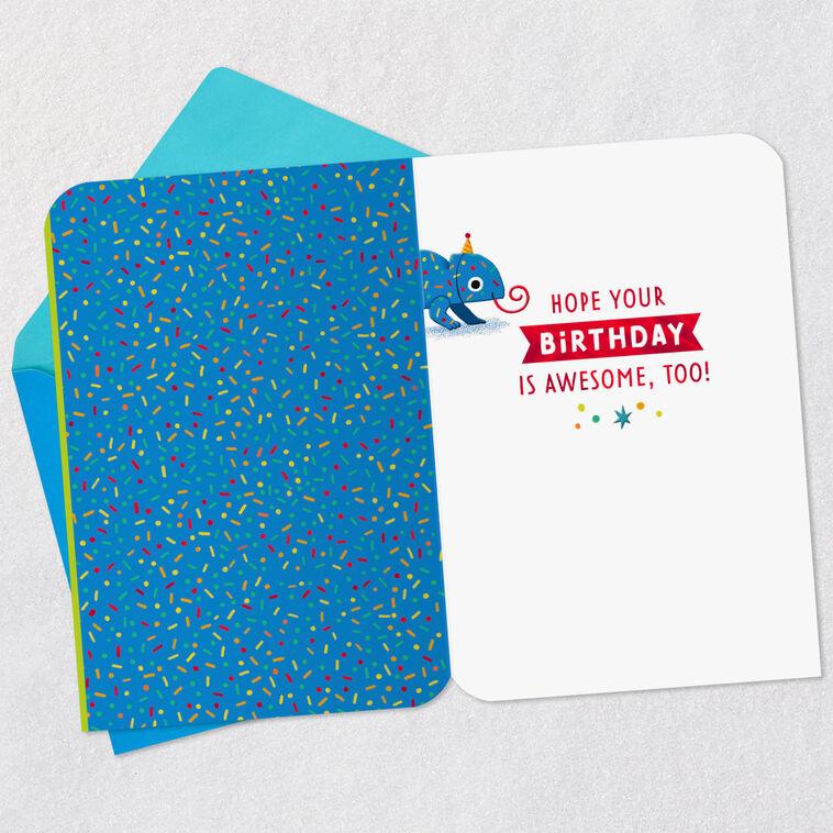 Hallmark No Hiding Your Awesomeness Chameleon Birthday Card For Grandson