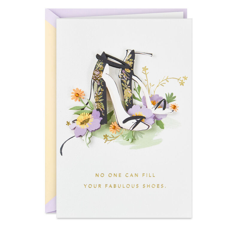 hallmark No One Can Fill Your Fabulous Shoes Birthday Card