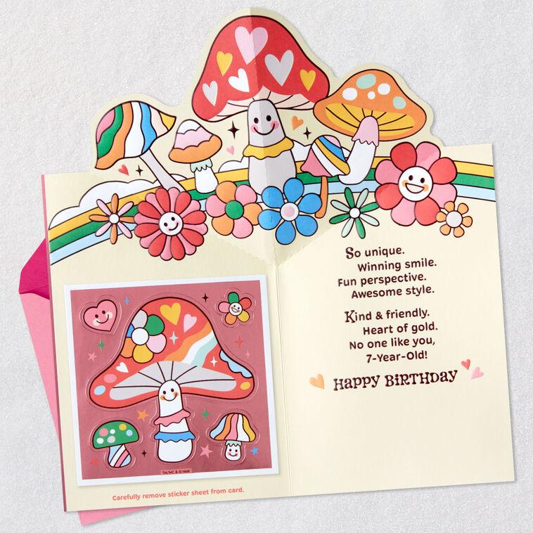 Hallmark No One Like You Pop-Up 7th Birthday Card With Stickers