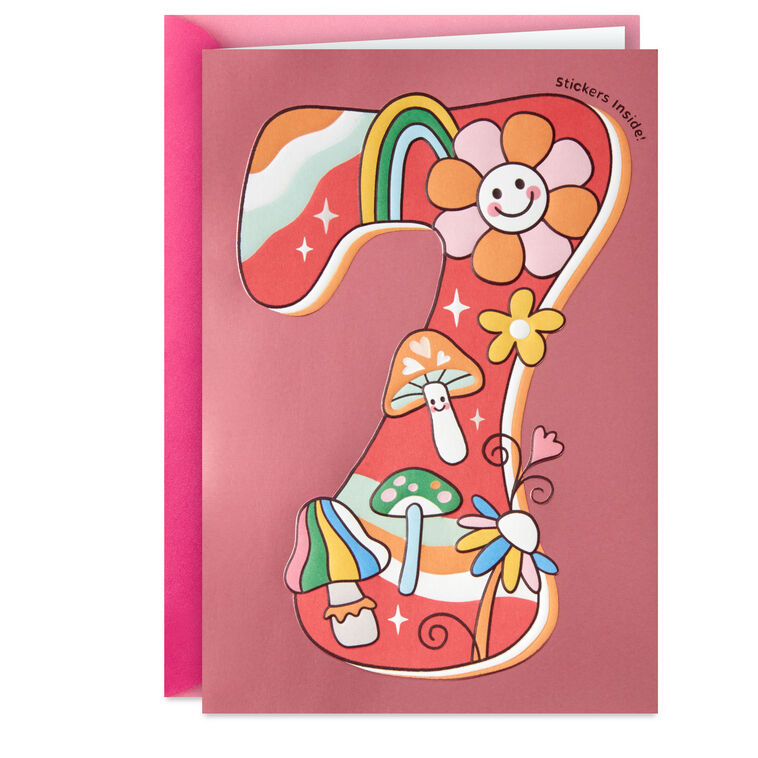 hallmark No One Like You Pop-Up 7th Birthday Card With Stickers