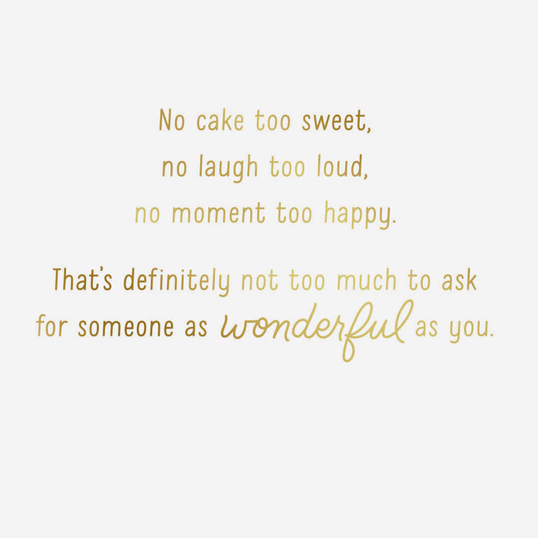Hallmark No Wish Too Big Gift Card Greeting Birthday Card