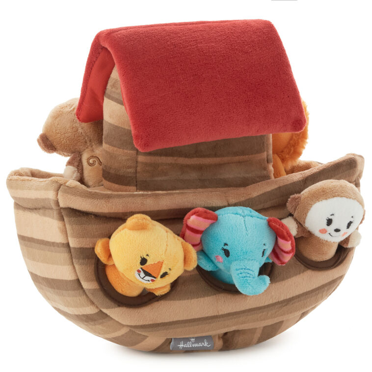 Hallmark Noah's Ark And Animals Plush Playset 7 Pieces