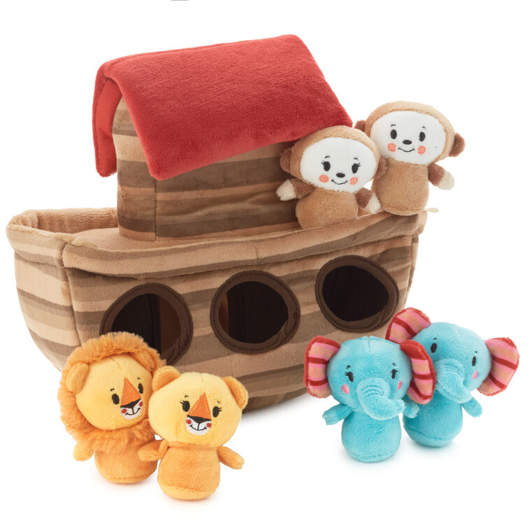 Hallmark Noah's Ark And Animals Plush Playset 7 Pieces