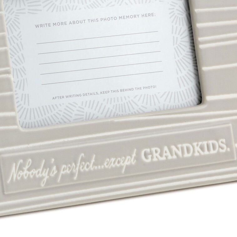 Hallmark Nobody's Perfect Except Grandkids Picture Frame 4x6