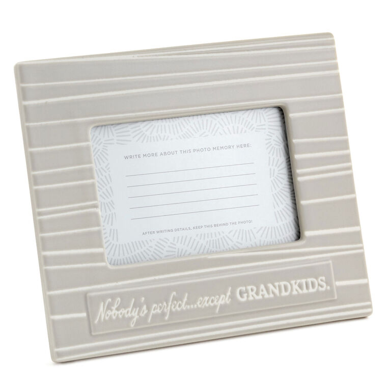 hallmark Nobody's Perfect Except Grandkids Picture Frame 4x6