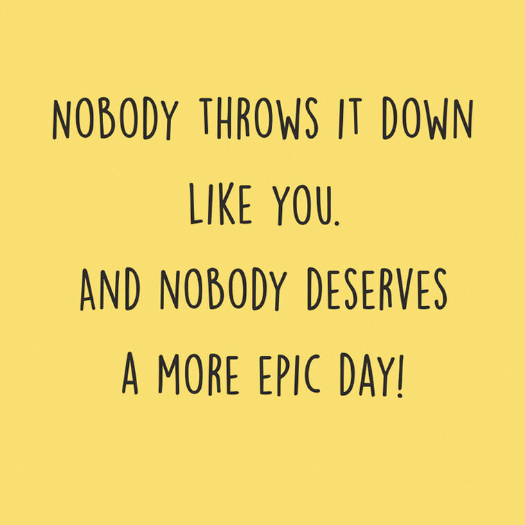 Hallmark Nobody Throws It Down Like You Birthday Card For Dad