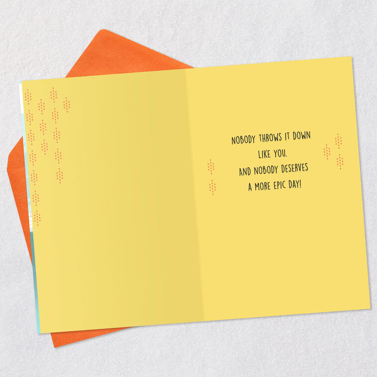 Hallmark Nobody Throws It Down Like You Birthday Card For Dad