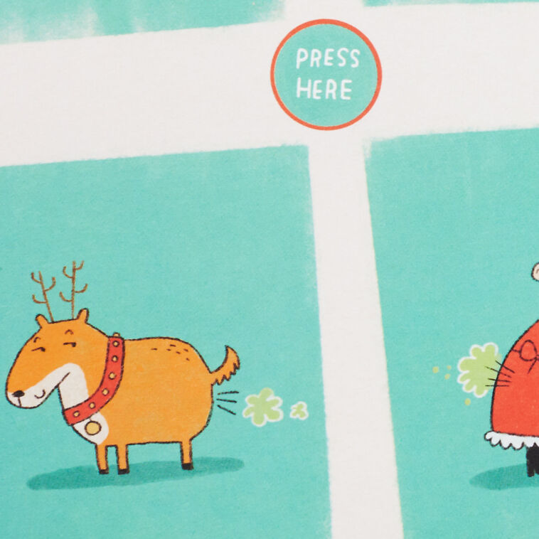 Hallmark North Pole Farts Funny Christmas Card With Sound