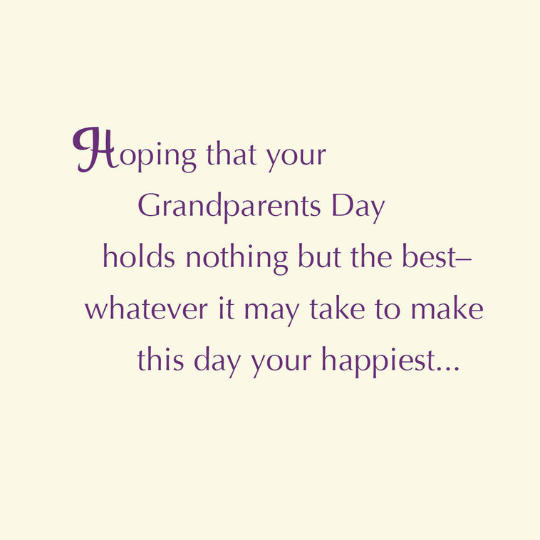 Hallmark Nothing But The Best For You Grandparents Day Card