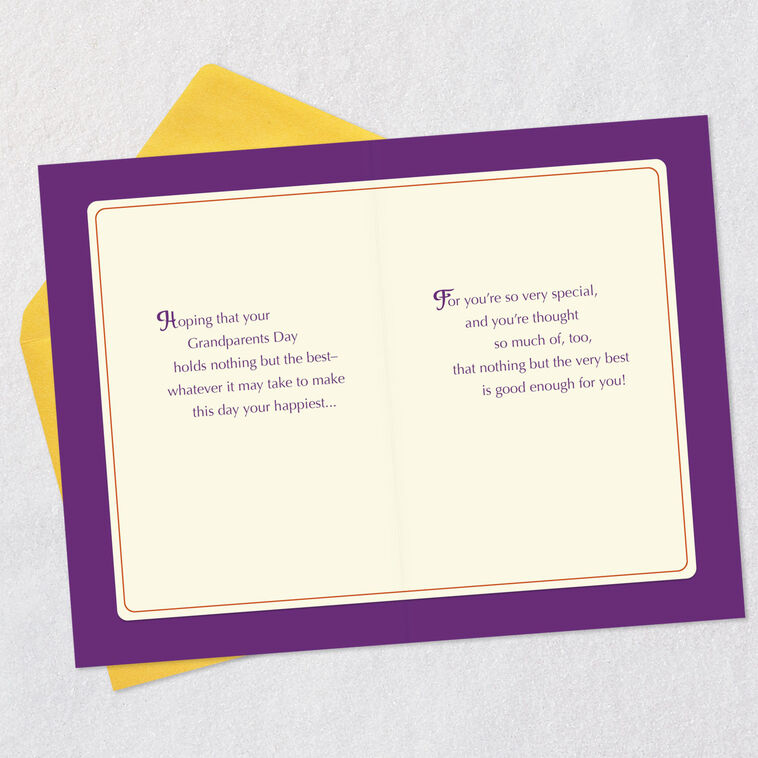 Hallmark Nothing But The Best For You Grandparents Day Card