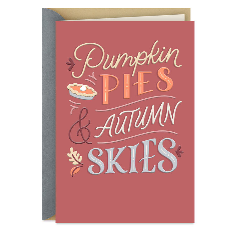 hallmark Nothing But the Good Stuff Thanksgiving Card