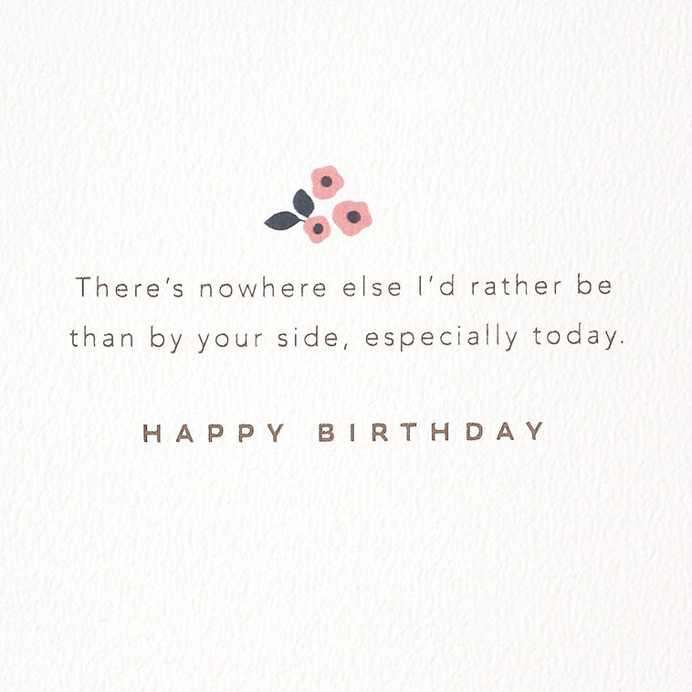 Hallmark Nowhere I'd Rather Be Romantic Quilled Paper Handmade Birthday Card