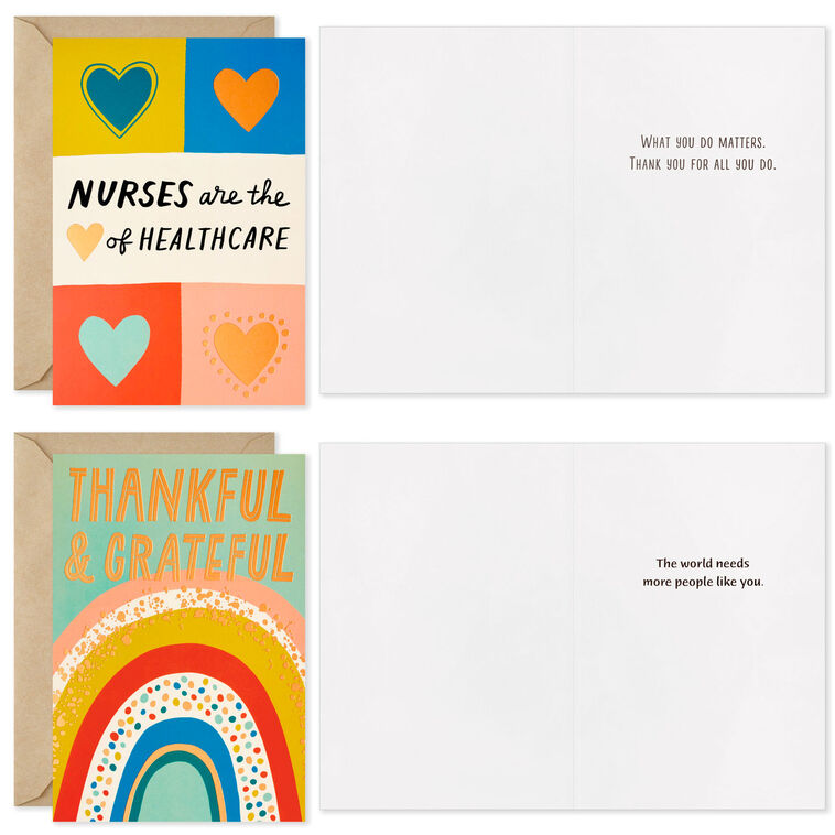 Hallmark Nurse Appreciation Boxed Thank-You Cards Assortment Pack Of 16
