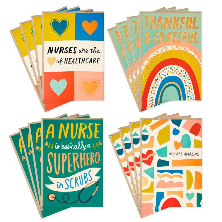 hallmark Nurse Appreciation Boxed Thank-You Cards Assortment Pack of 16