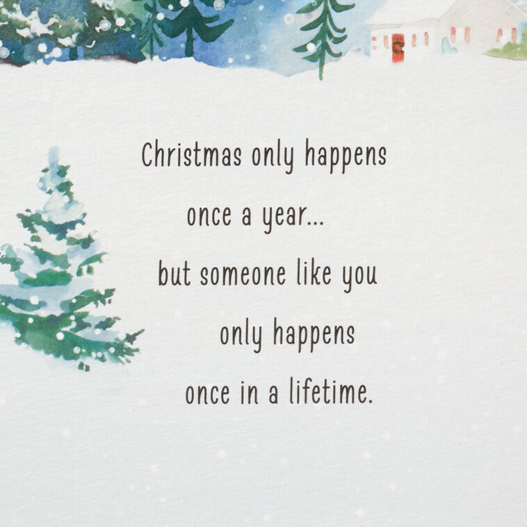 Hallmark Once In A Lifetime Love Romantic Christmas Card