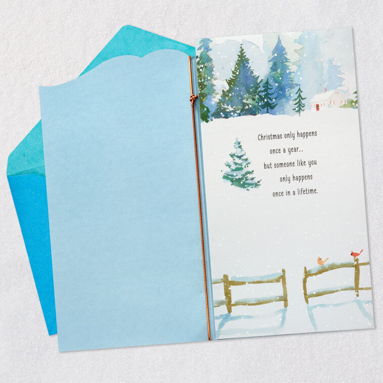 Hallmark Once In A Lifetime Love Romantic Christmas Card