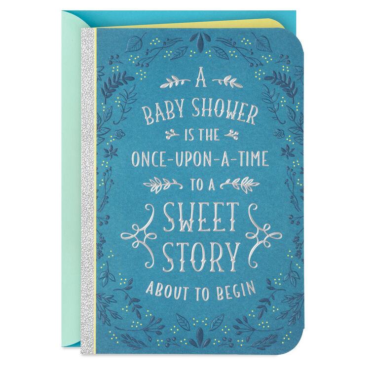 hallmark Once Upon a Time Baby Shower Card for Baby Boy