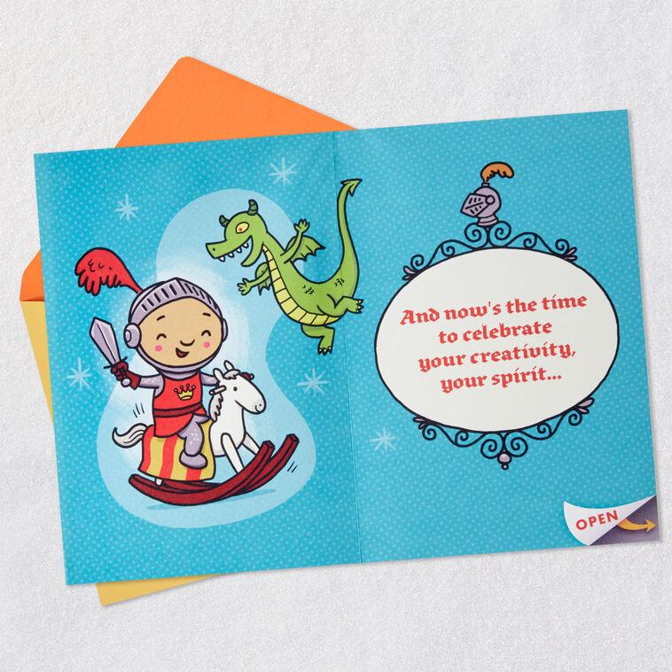 Hallmark Once Upon A Time Birthday Card For Boy With Activity Sheet