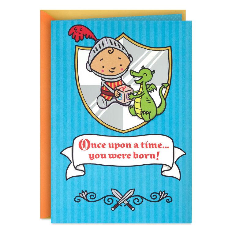 hallmark Once Upon a Time Birthday Card for Boy With Activity Sheet
