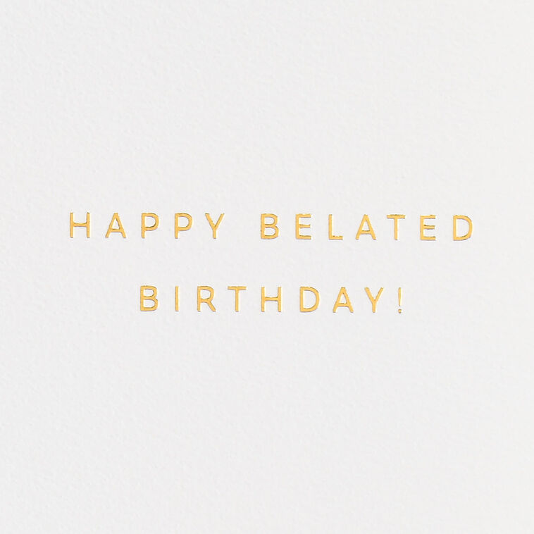 Hallmark One Day Isn't Enough Belated Birthday Card