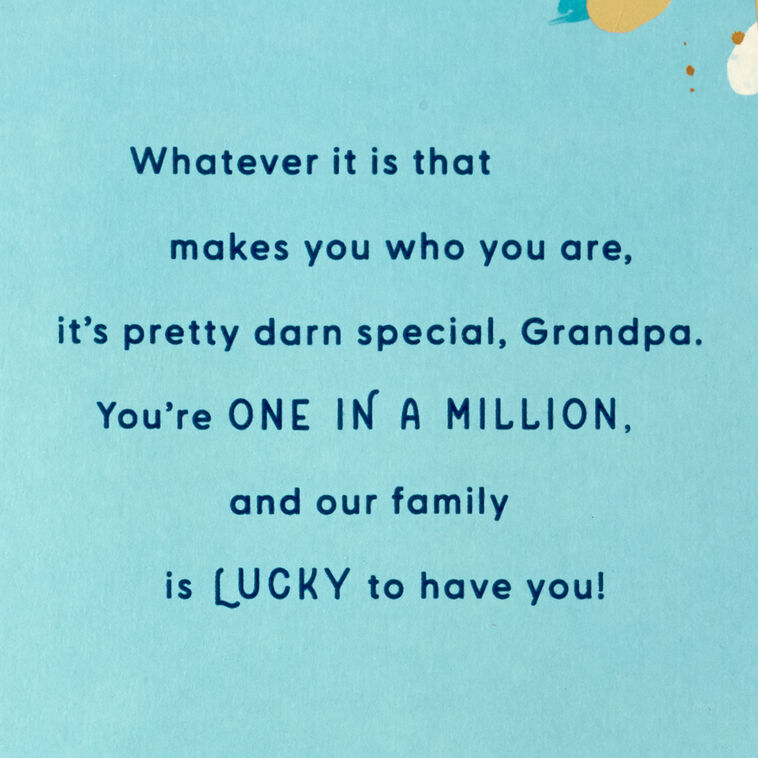 Hallmark One In A Million Birthday Card For Grandpa