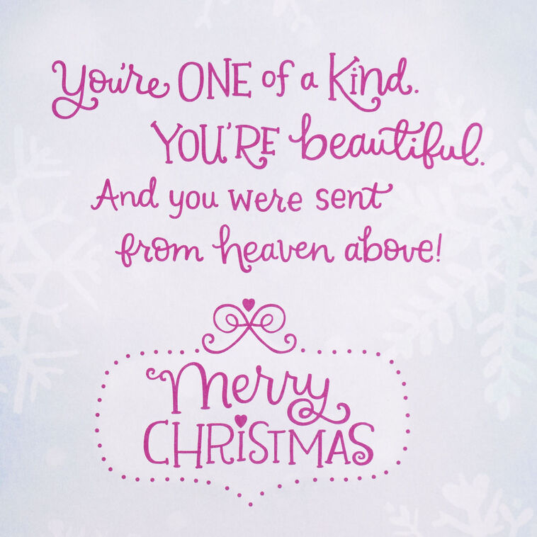 Hallmark One Of A Kind Granddaughter Christmas Card