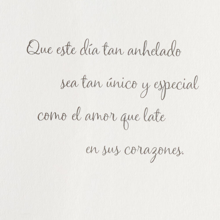 Hallmark One-of-a-Kind Love Spanish-Language Wedding Card For Couple