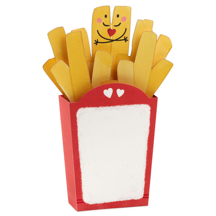 Hallmark Only Have Fries For You Funny Romantic 3D Pop-Up Love Card