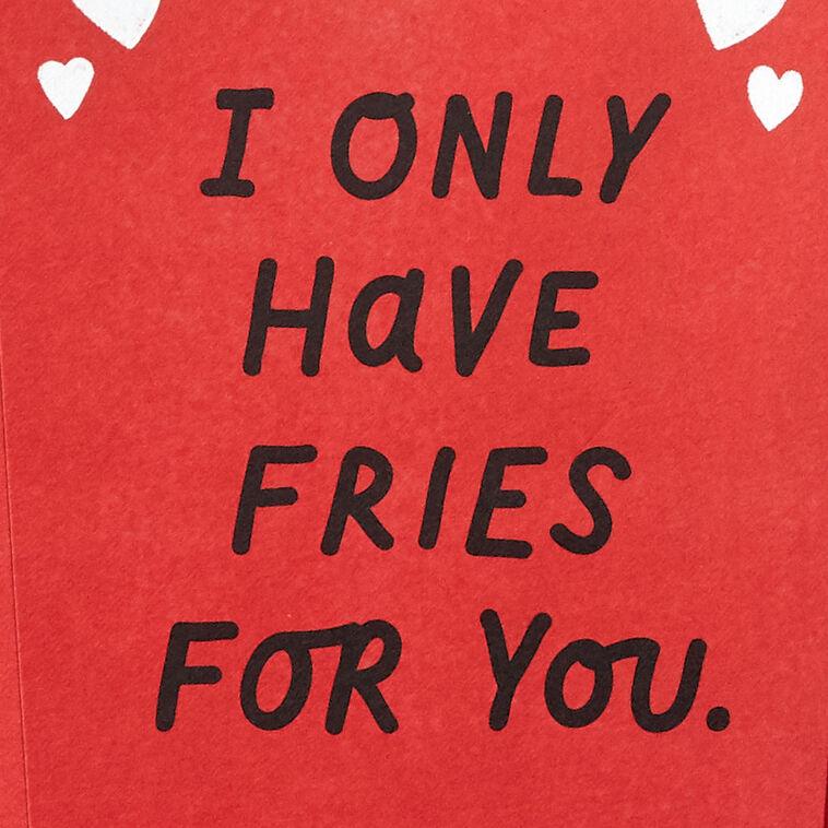 Hallmark Only Have Fries For You Funny Romantic 3D Pop-Up Love Card