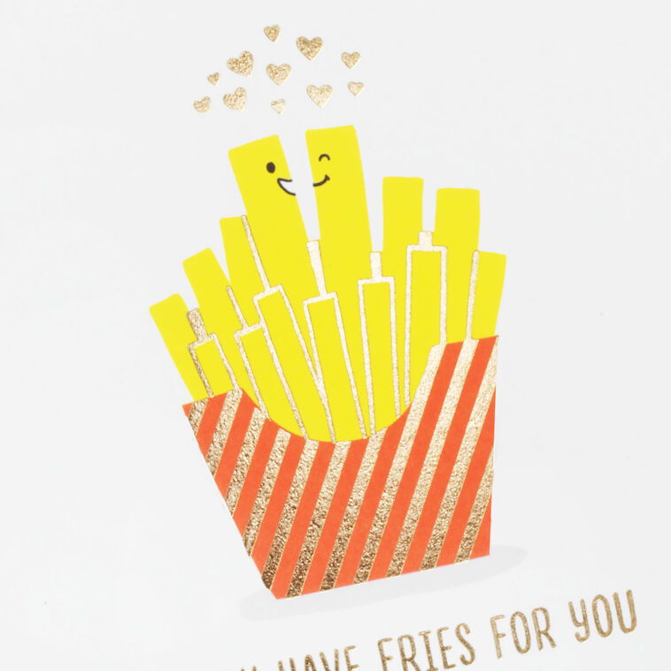 Hallmark Only Have Fries For You Funny Romantic Love Card