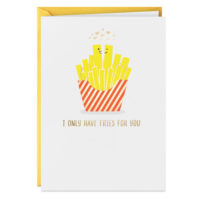 hallmark Only Have Fries for You Funny Romantic Love Card