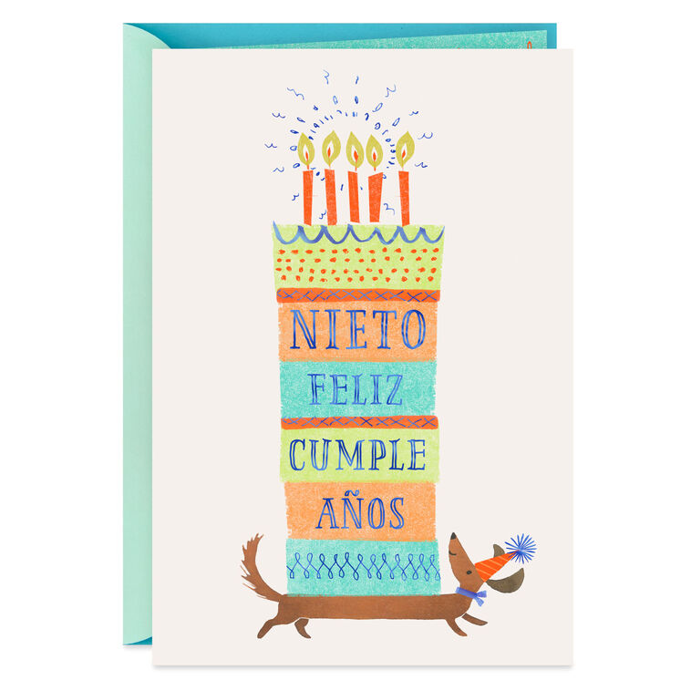 hallmark Only the Best Spanish-Language Birthday Card for Grandson