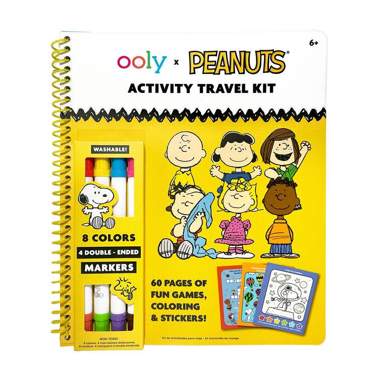 hallmark Ooly Peanuts Activity Travel Kit With Double-Ended Markers
