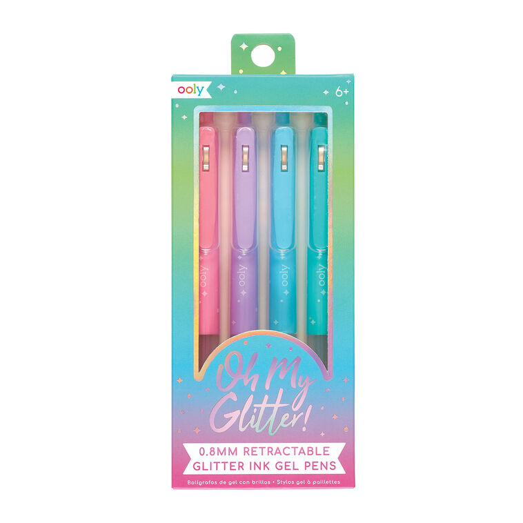 hallmark Ooly Retractable Glitter Gel Ink Pens 4-count