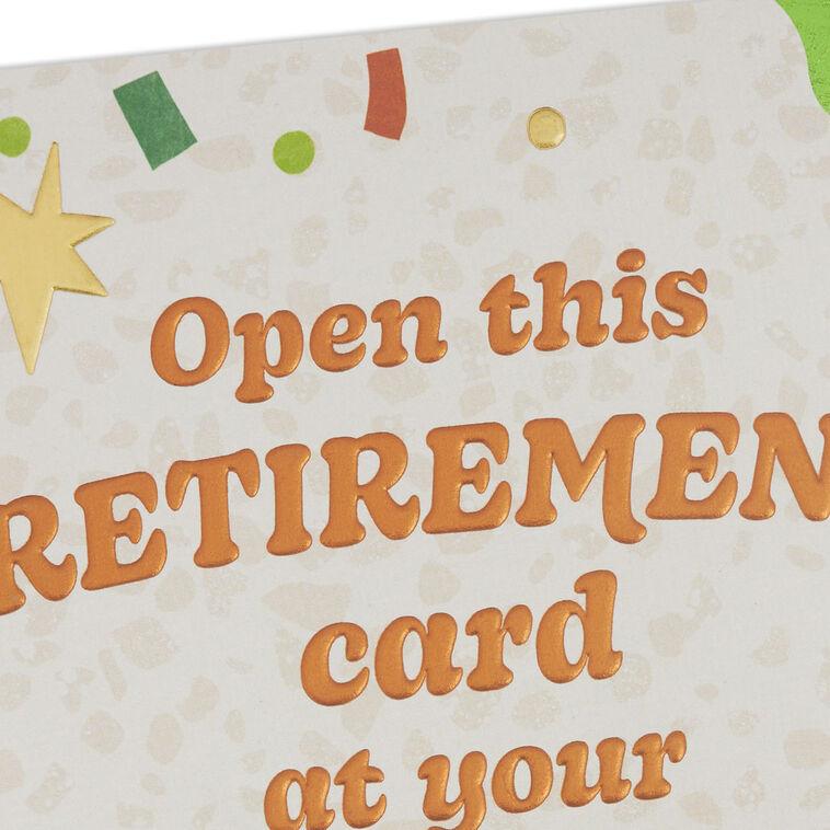 Hallmark Open At Your Leisure Funny Retirement Card