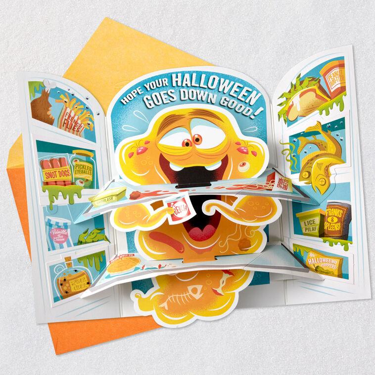 Hallmark Open At Your Own Risk Funny Pop-Up Halloween Card With Sound
