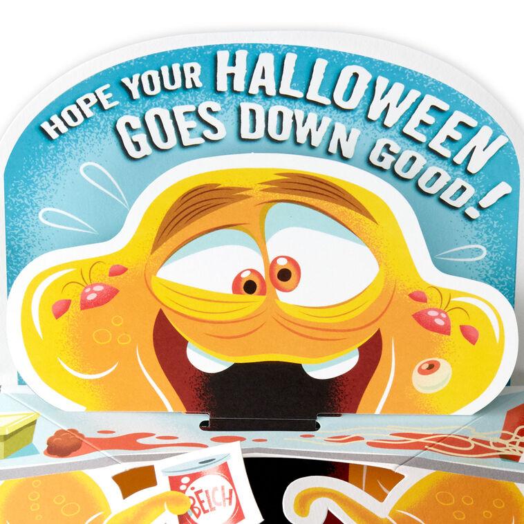 Hallmark Open At Your Own Risk Funny Pop-Up Halloween Card With Sound