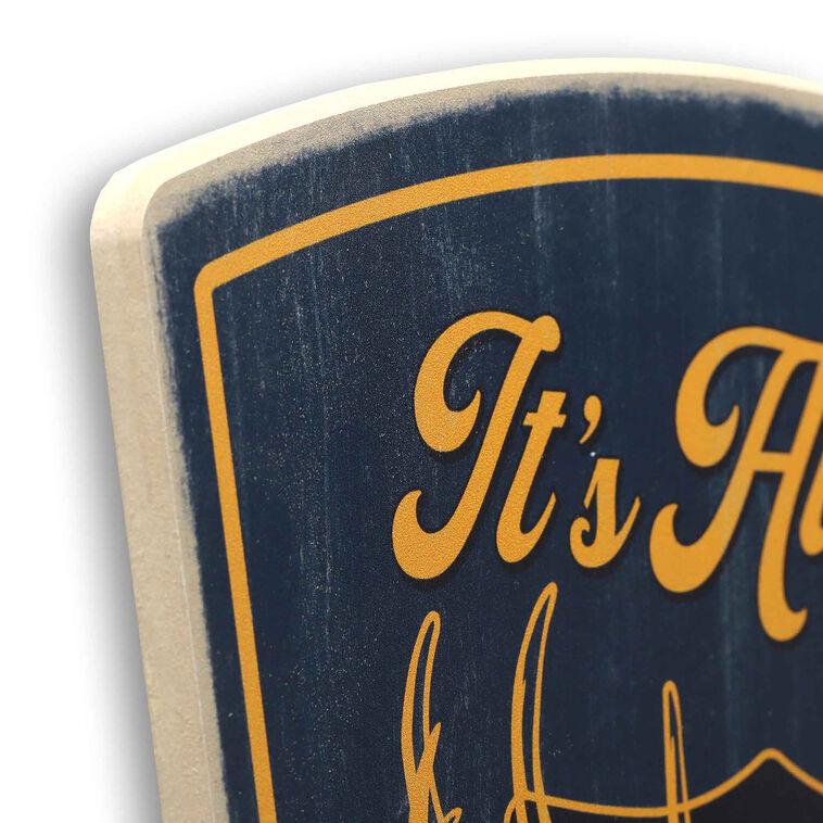 Hallmark Open Road Garage Beer Season Wood Quote Sign