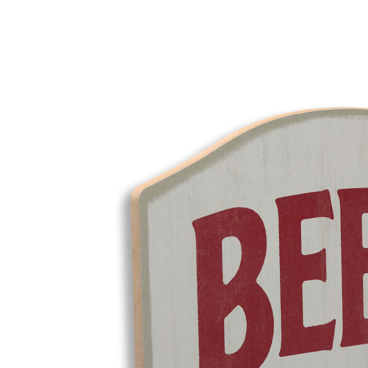 Hallmark Open Road Garage Beer Tastes Better Wood Quote Sign