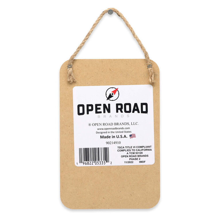 Hallmark Open Road Garage Clack Your Tongs Wood Quote Sign