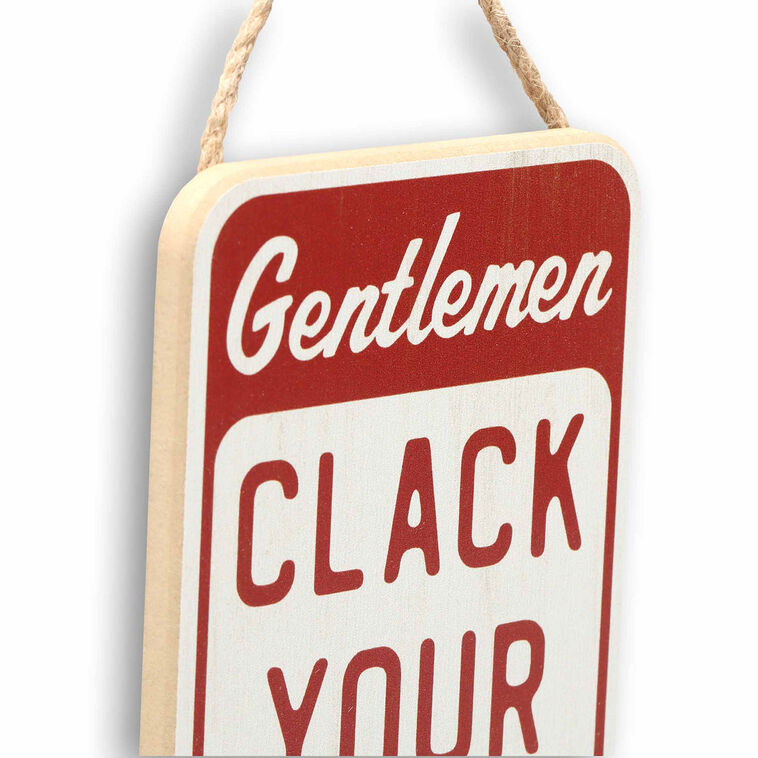 Hallmark Open Road Garage Clack Your Tongs Wood Quote Sign